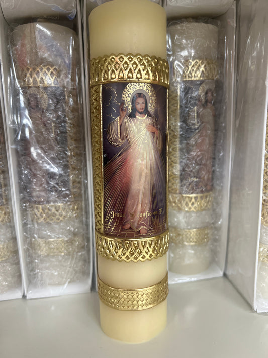 Decoration Divine Mercy Candle