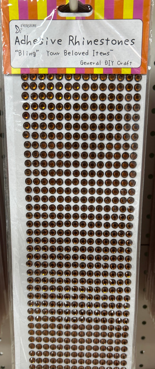 Rhinestone Sheet Brown