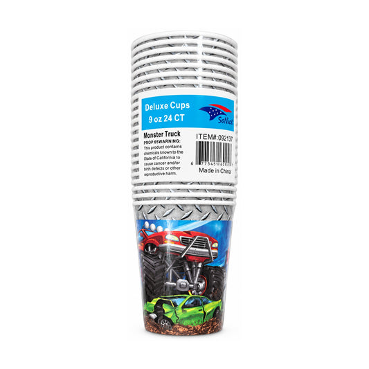 8oz Monster Truck Cup 24ct