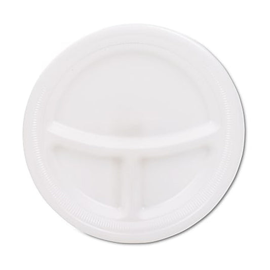 9" Plate Divided 125ct