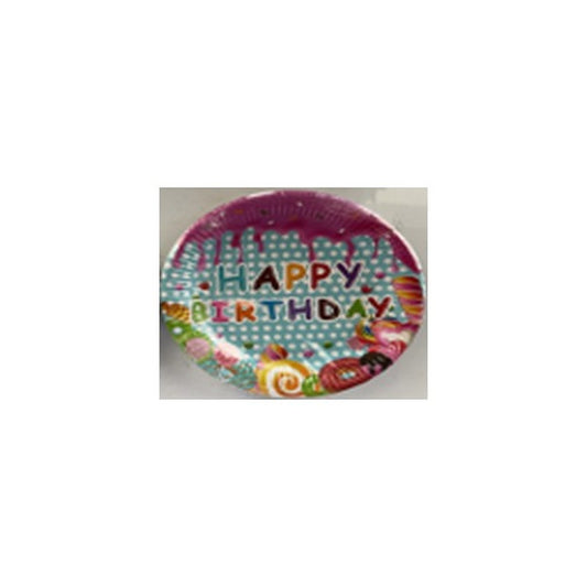 9" Plates 24pcs Candyland