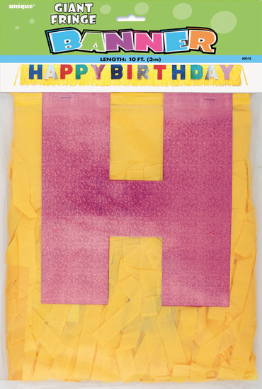 10ft Birthday Fringe Banner