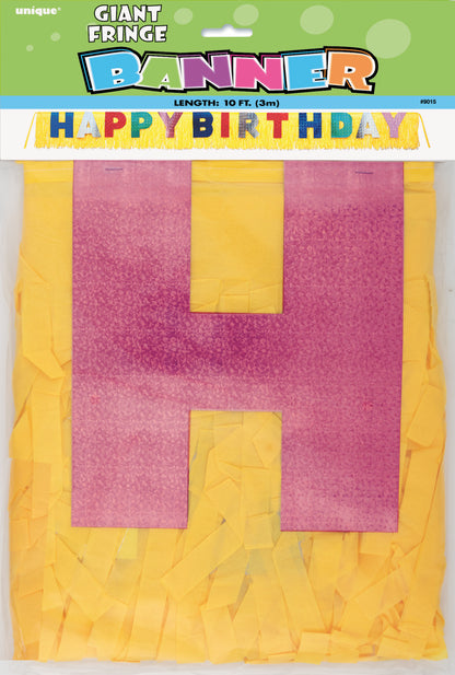 Guirnalda de flecos de cumpleaños de 3 m