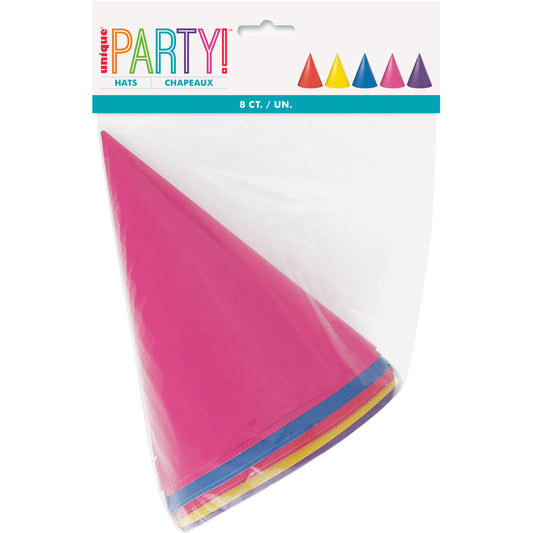 Party Hats Assorted 8ct