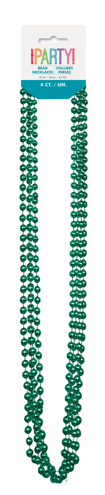 Bead Necklace Green 4ct