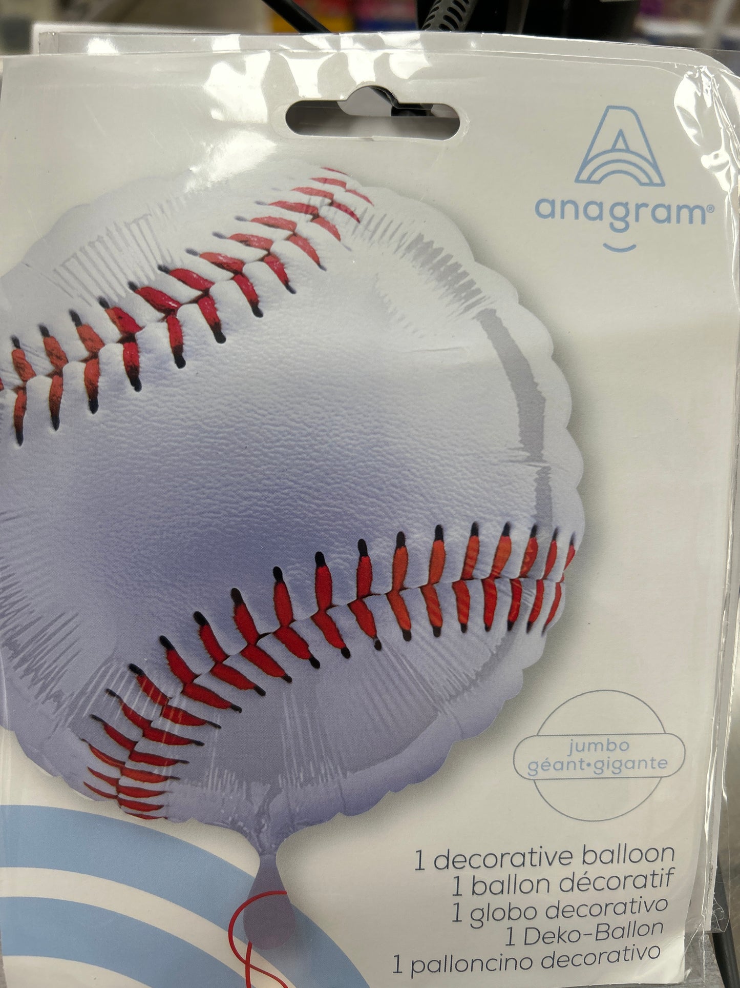 28” Super Shape Baseball Foil Balloon