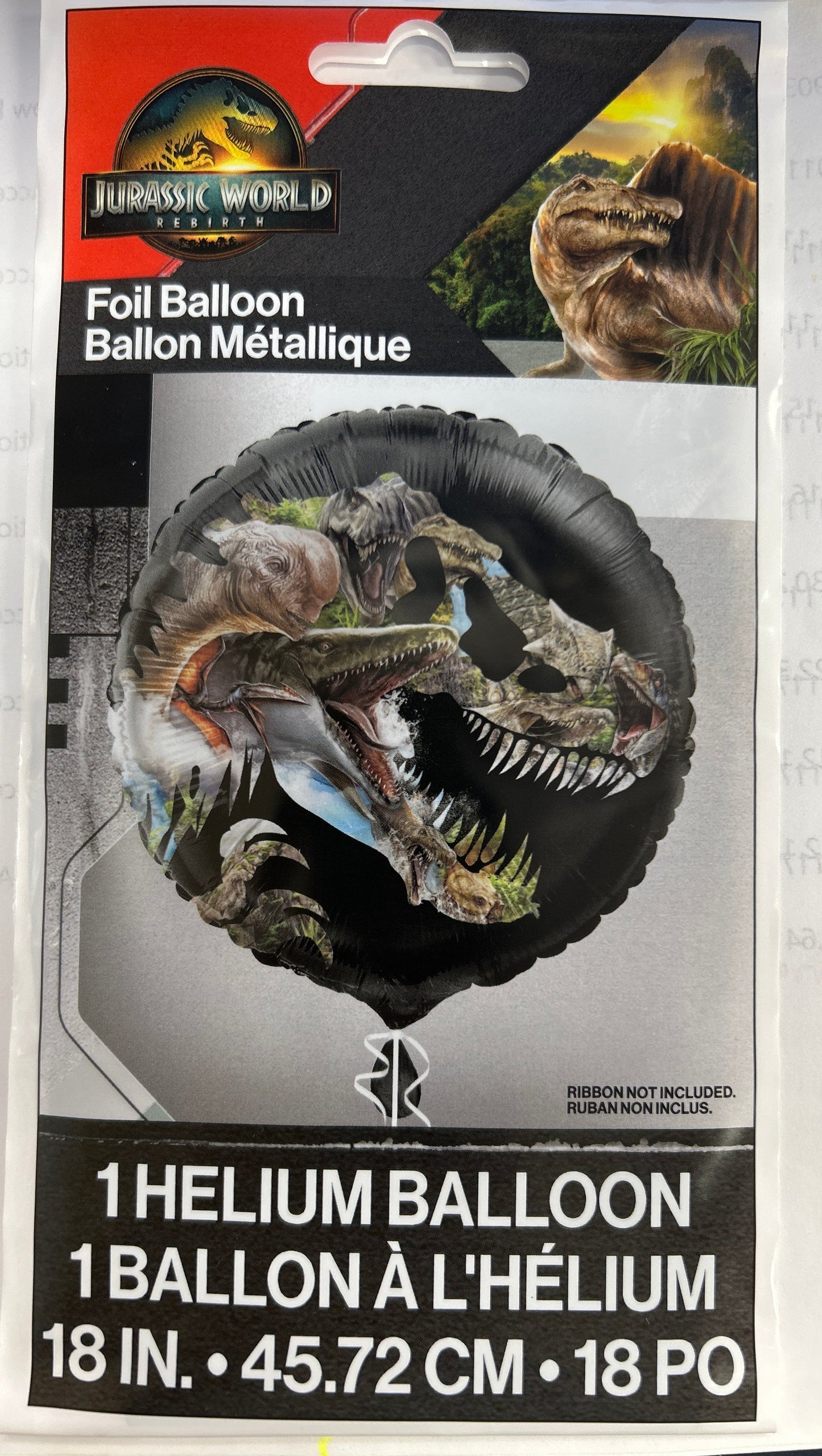 Jurassic World 4 18" Foil Balloon