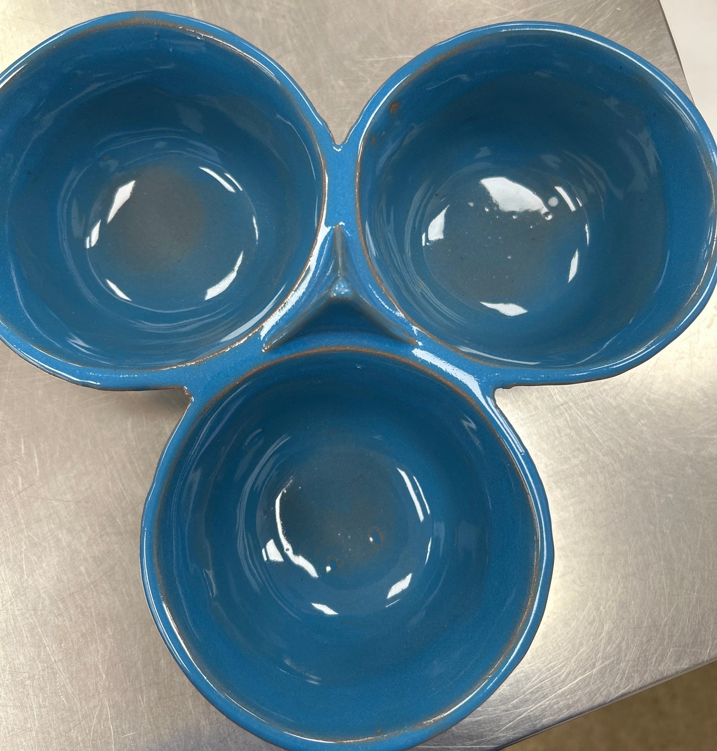 Salsera triple Azul