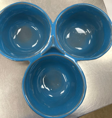 Salsera triple Azul