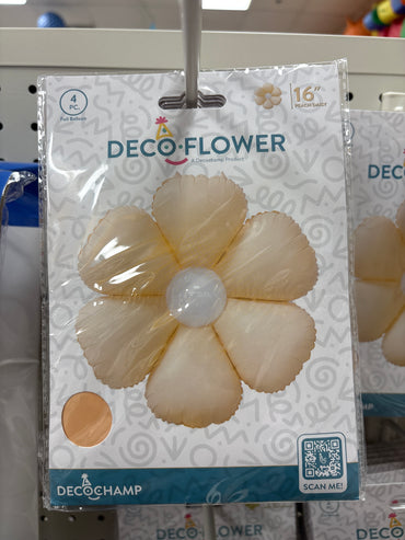 16" Decoration Flower Peach