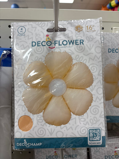 16" Decoration Flower Peach