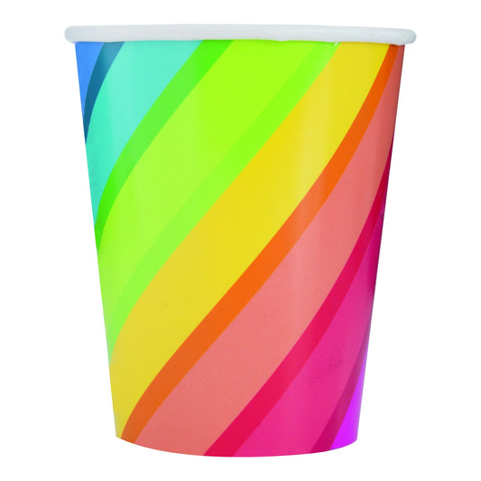 9oz Balloon/Rainbow Birthday Cup 8ct