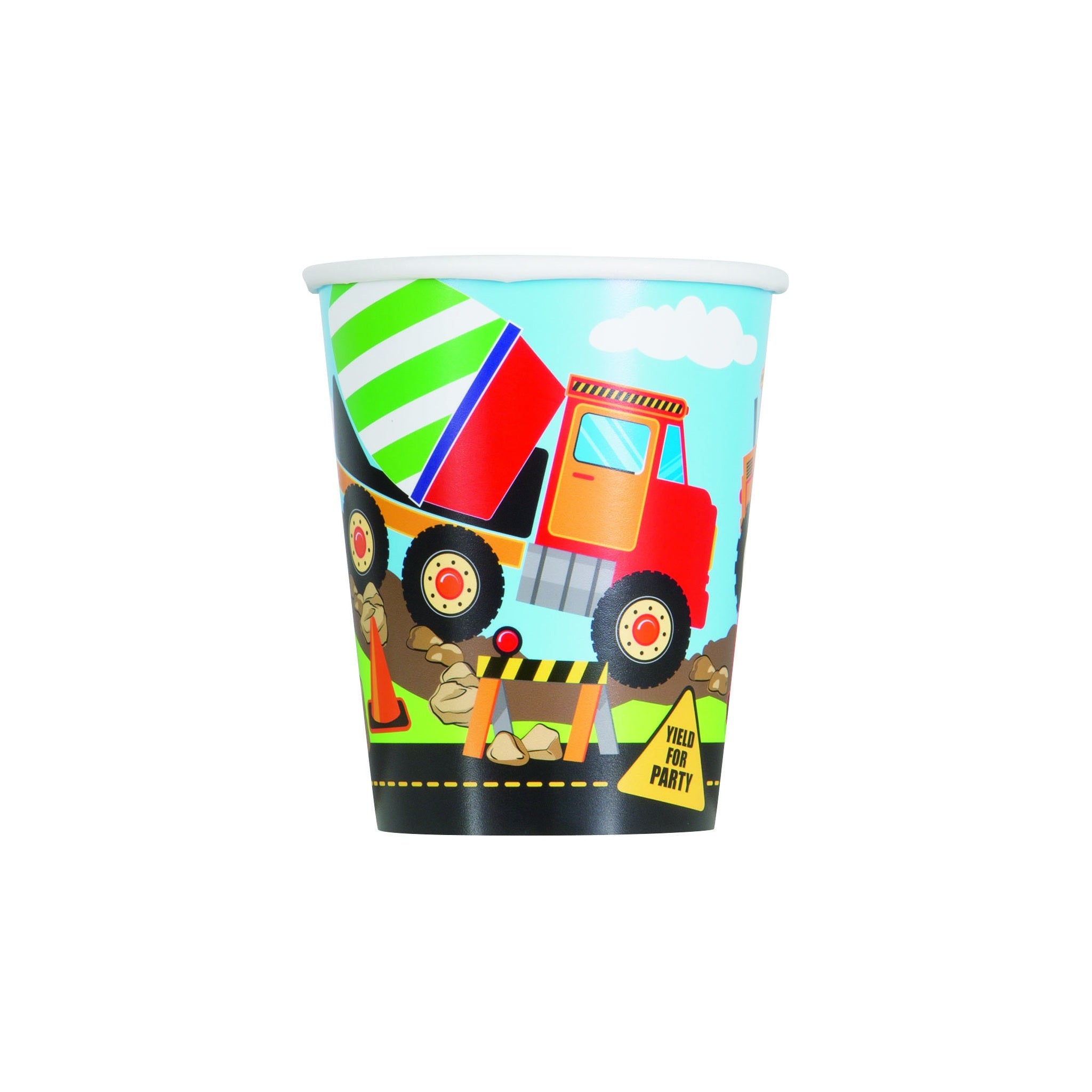 9oz Construction Cup 8ct