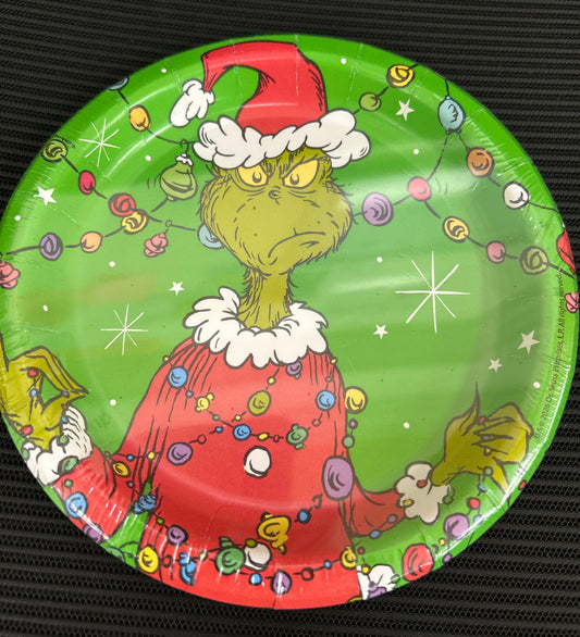 Platos de The Grinch de 7” 8 piezas