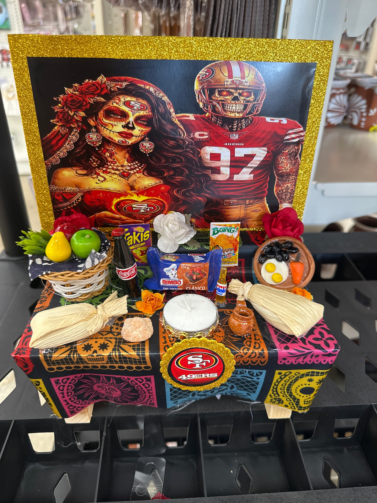 Dia De Los Muertos Large Table 49ers