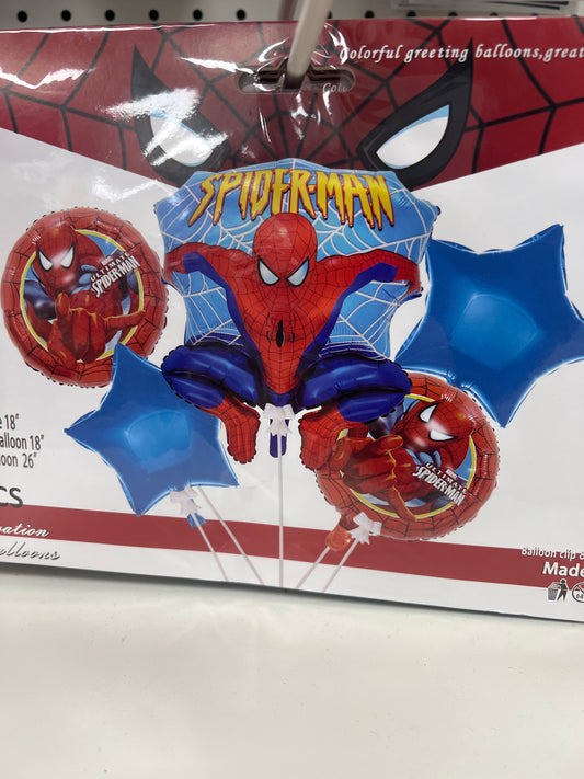 Spider-Man Balloon Bouquet 5pcs