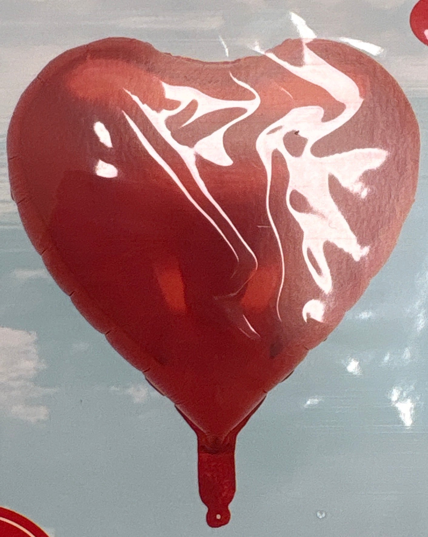 Globo de Corazón Rojo Metalizado 18"