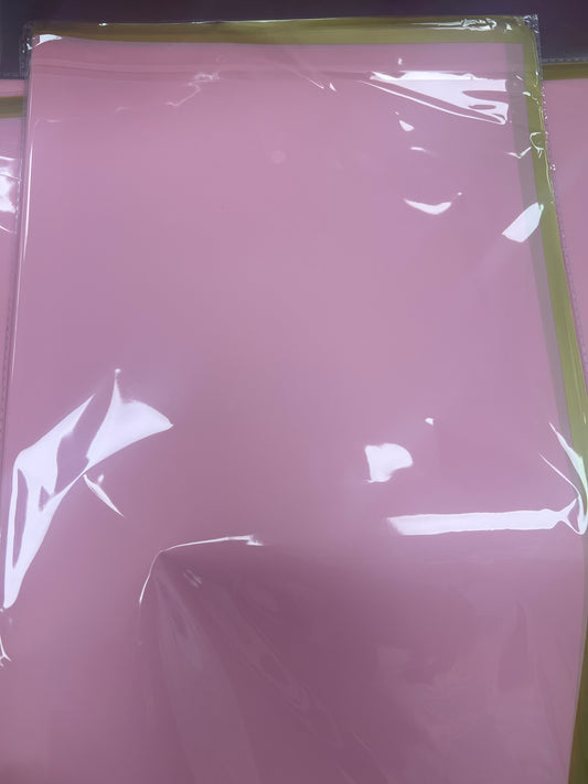 Gift Wrap Pink with Gold Rim