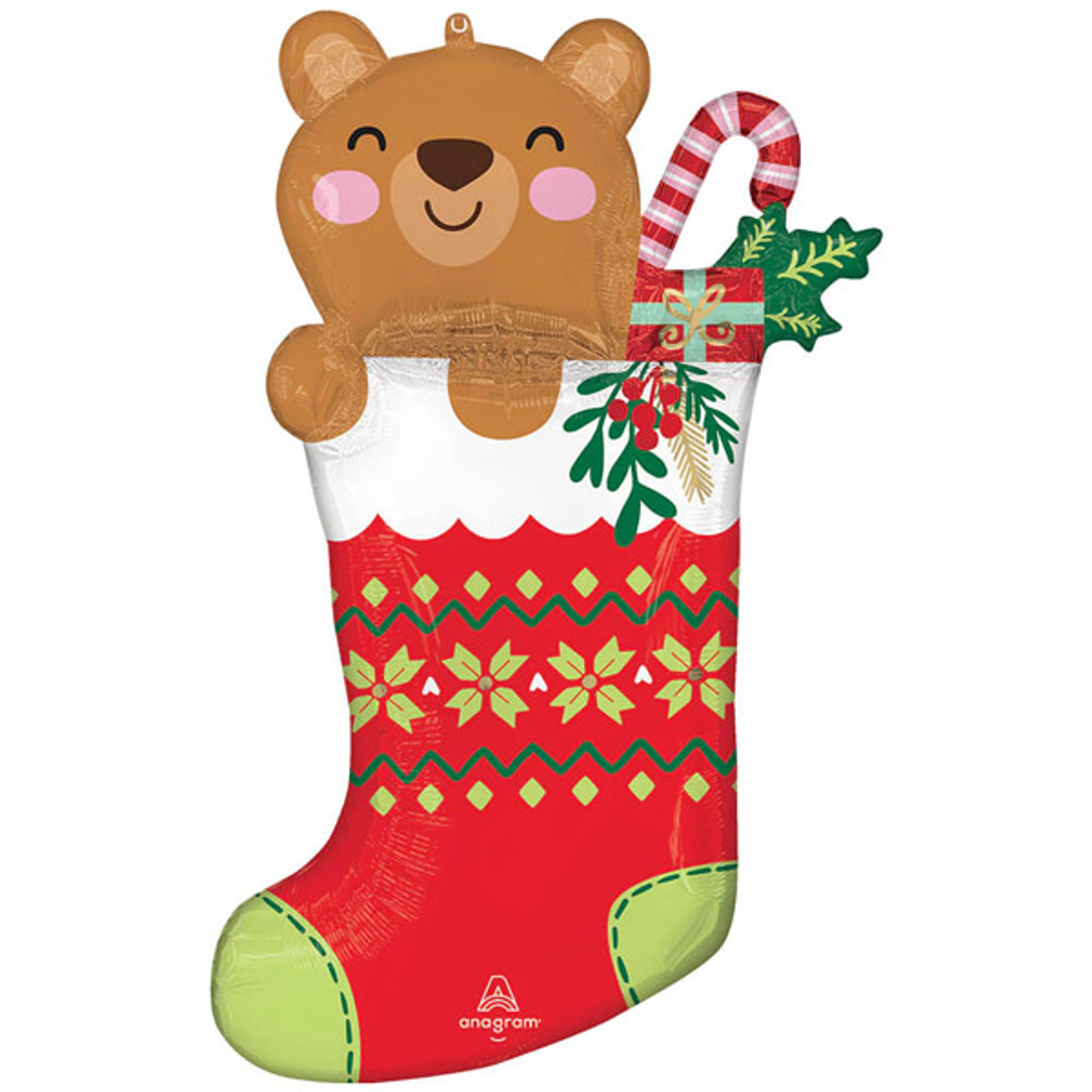 Oso Supershape de Navidad