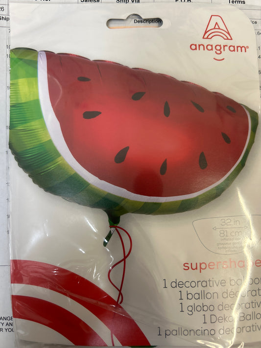 Supershape Watermelon Foil Balloon