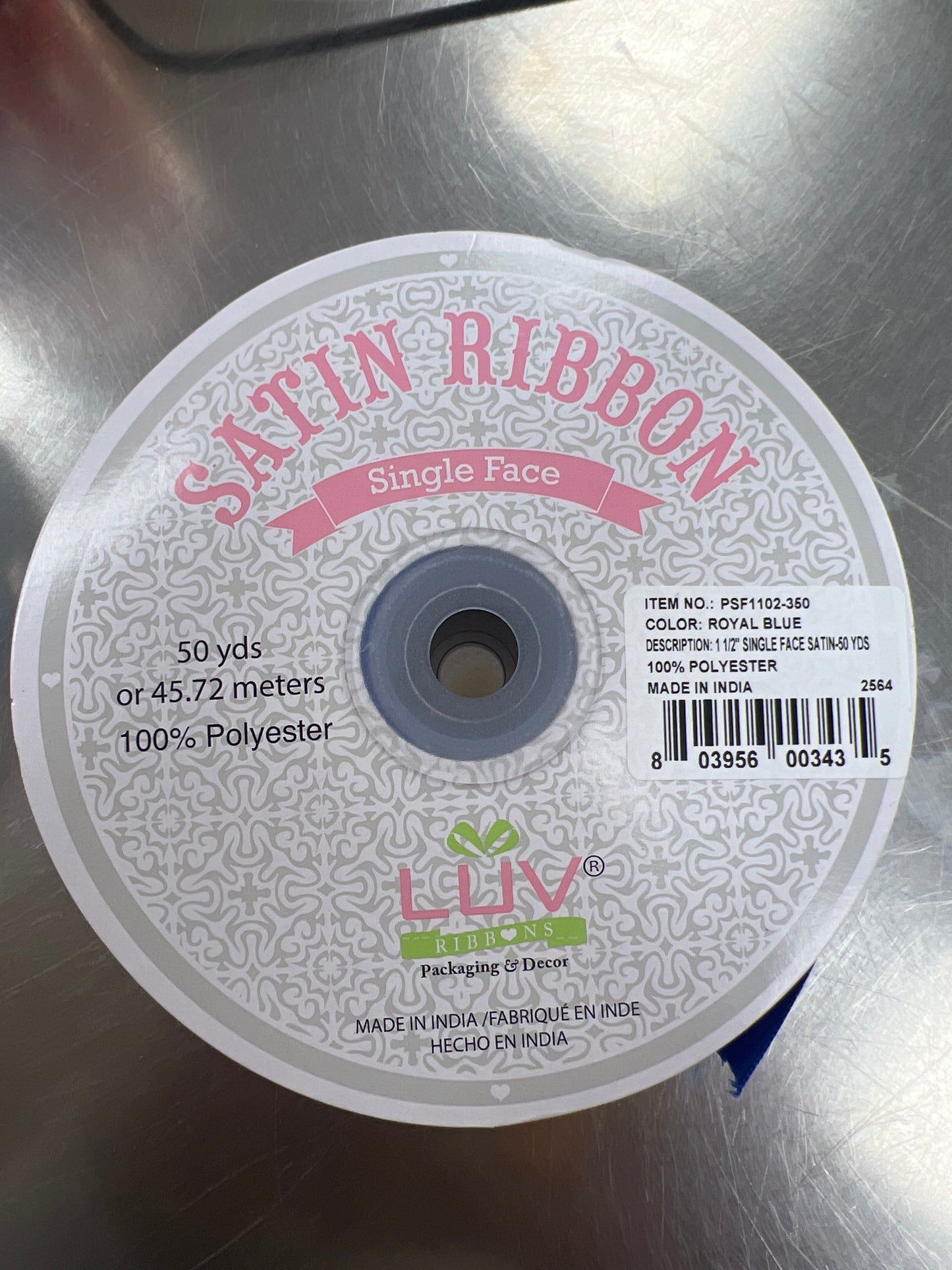 1 1/2in Satun Rbn SF Royal Bl