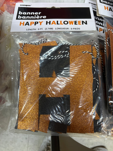 Halloween Glitter Banner