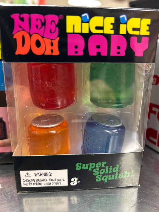 NeedNoh Mini Soda Cans Squishy 4 piezas