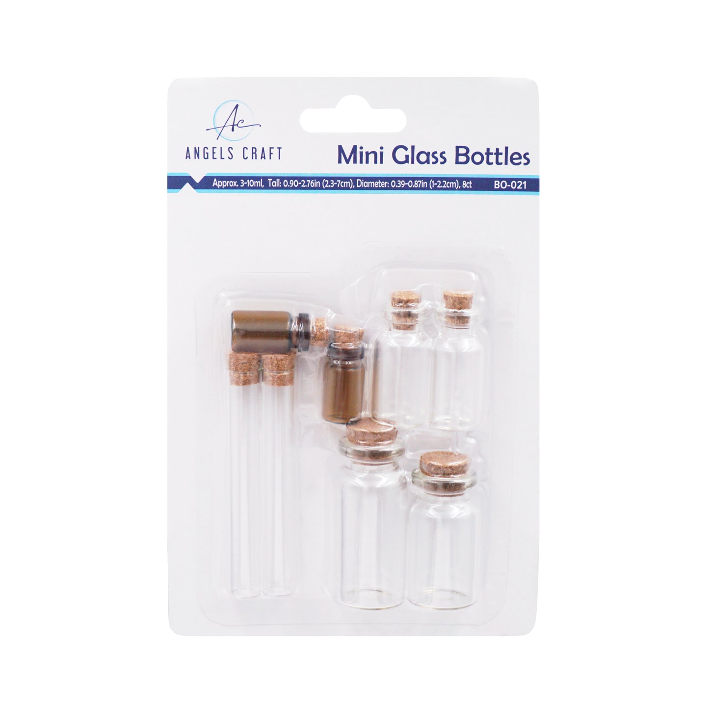 Bottles with Cork Lid 8ct