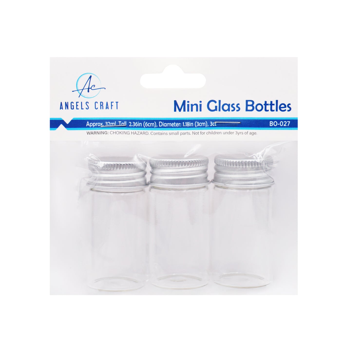 Glass Round Bottle with Screw Top Lid