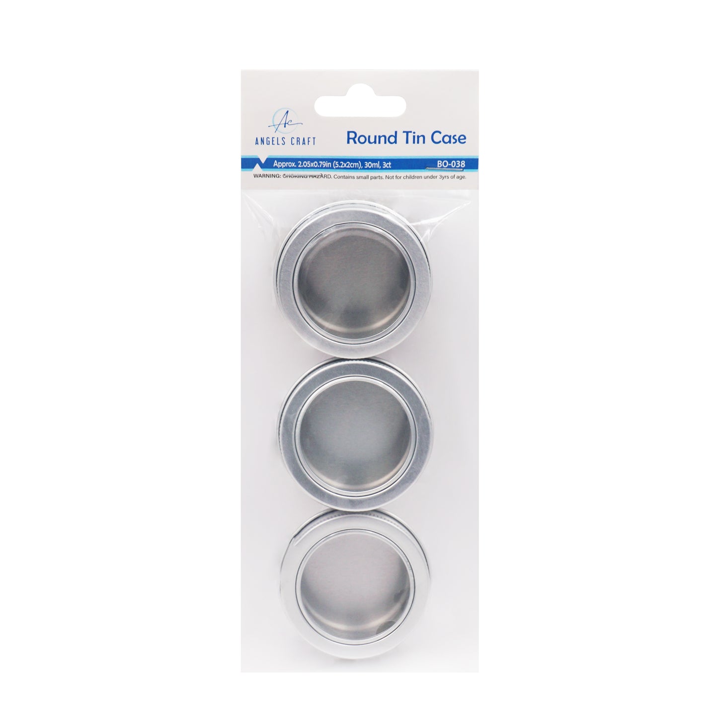 Round Tin Case with Window