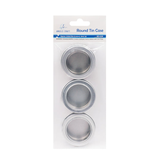 Round Tin Case with Window