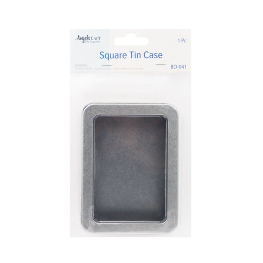 Square Tin Case with Window