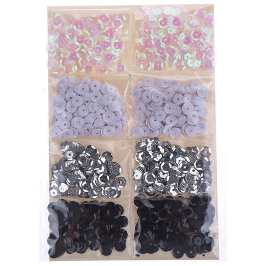 Brilliant Sequins White/Black