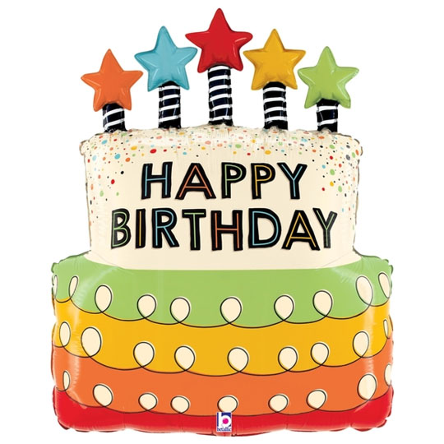 Birthday Cake Foil Balloon 26"