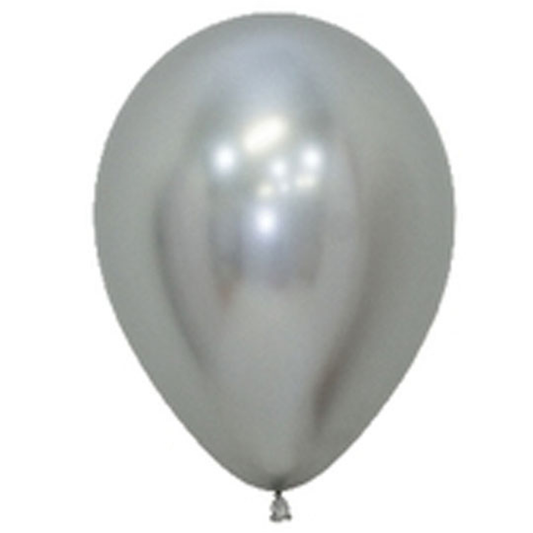 Betallatex Reflex Silver 100ct Latex Balloon 5"
