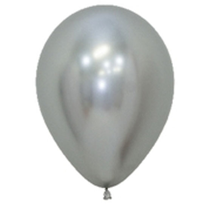 Betallatex Reflex Silver 50ct Latex Balloon 11"