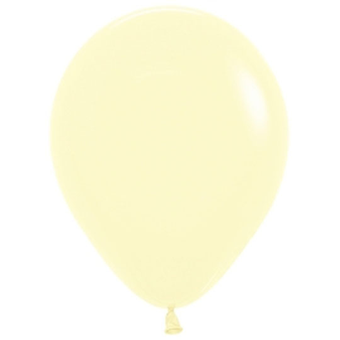 Pastel Matte Yellow 100ct Latex Balloon 11"