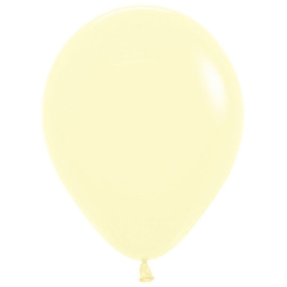 Pastel Matte Yellow 100ct Latex Balloon 11"