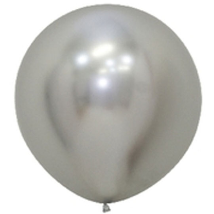 Betallatex Reflex Silver 10ct Foil Balloon 24"