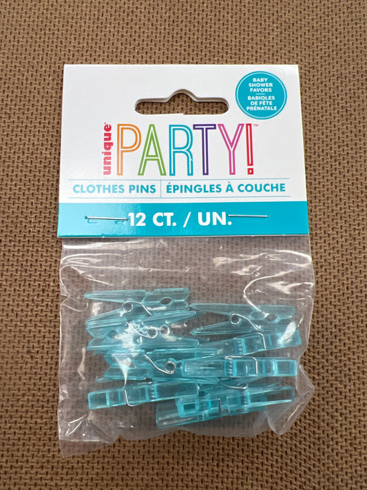 Baby Blue Clothes Pins