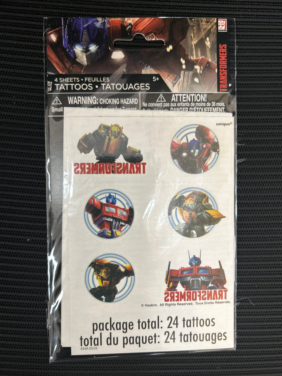 Transformers Tattoos 24ct