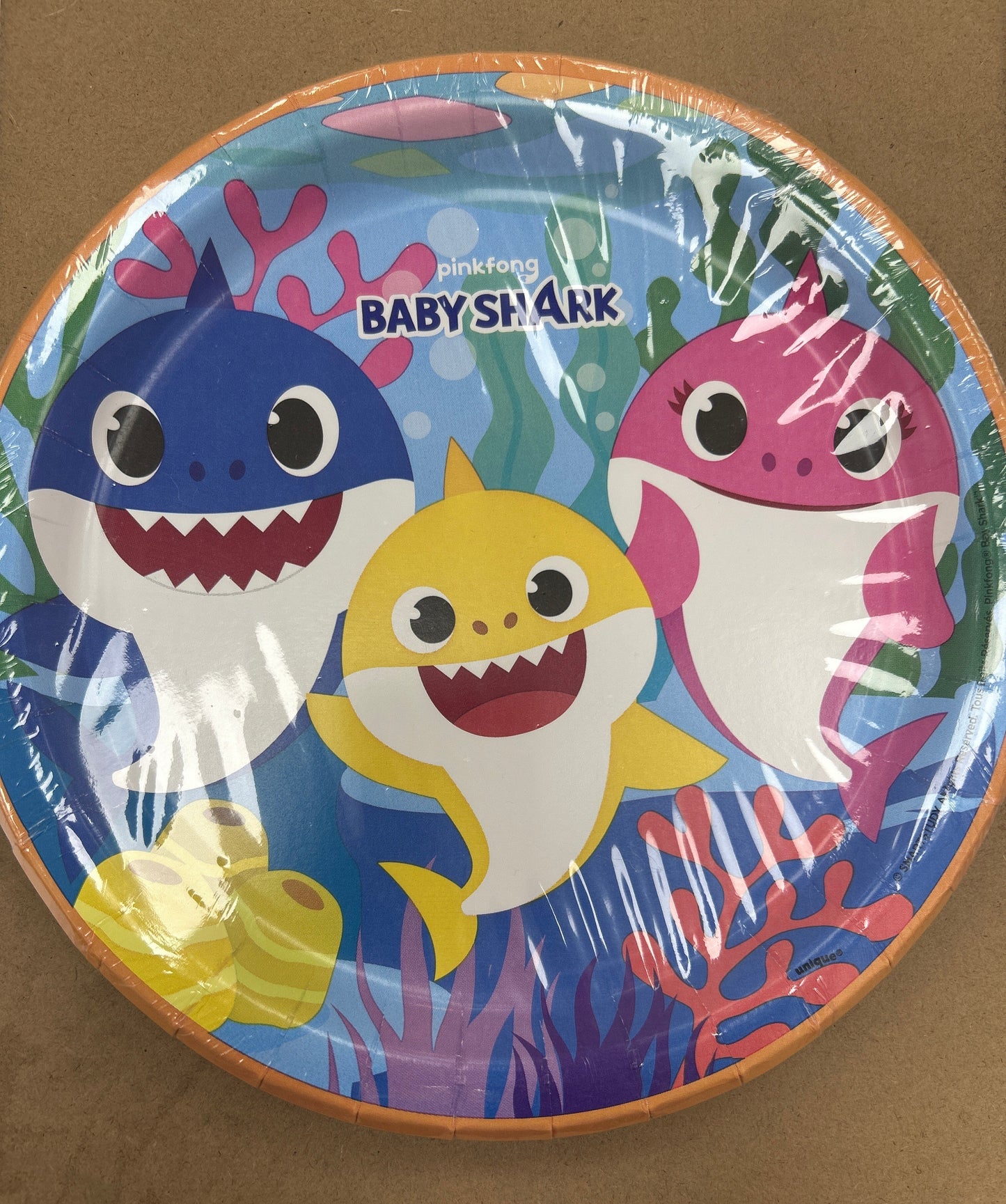 Baby shark 9” Plates 8CT