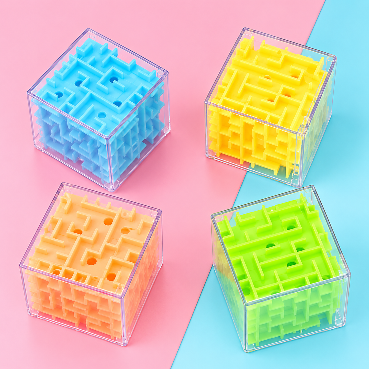 3D Maze Cube Puzzle