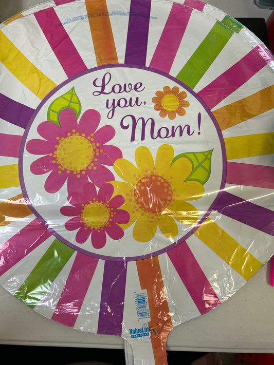 Globo metalizado de 18 pulgadas "Te quiero, mamá"