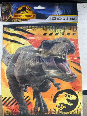 Jurassic World 3 Loot Bags 8ct