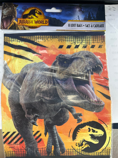 Jurassic World 3 Loot Bags 8ct