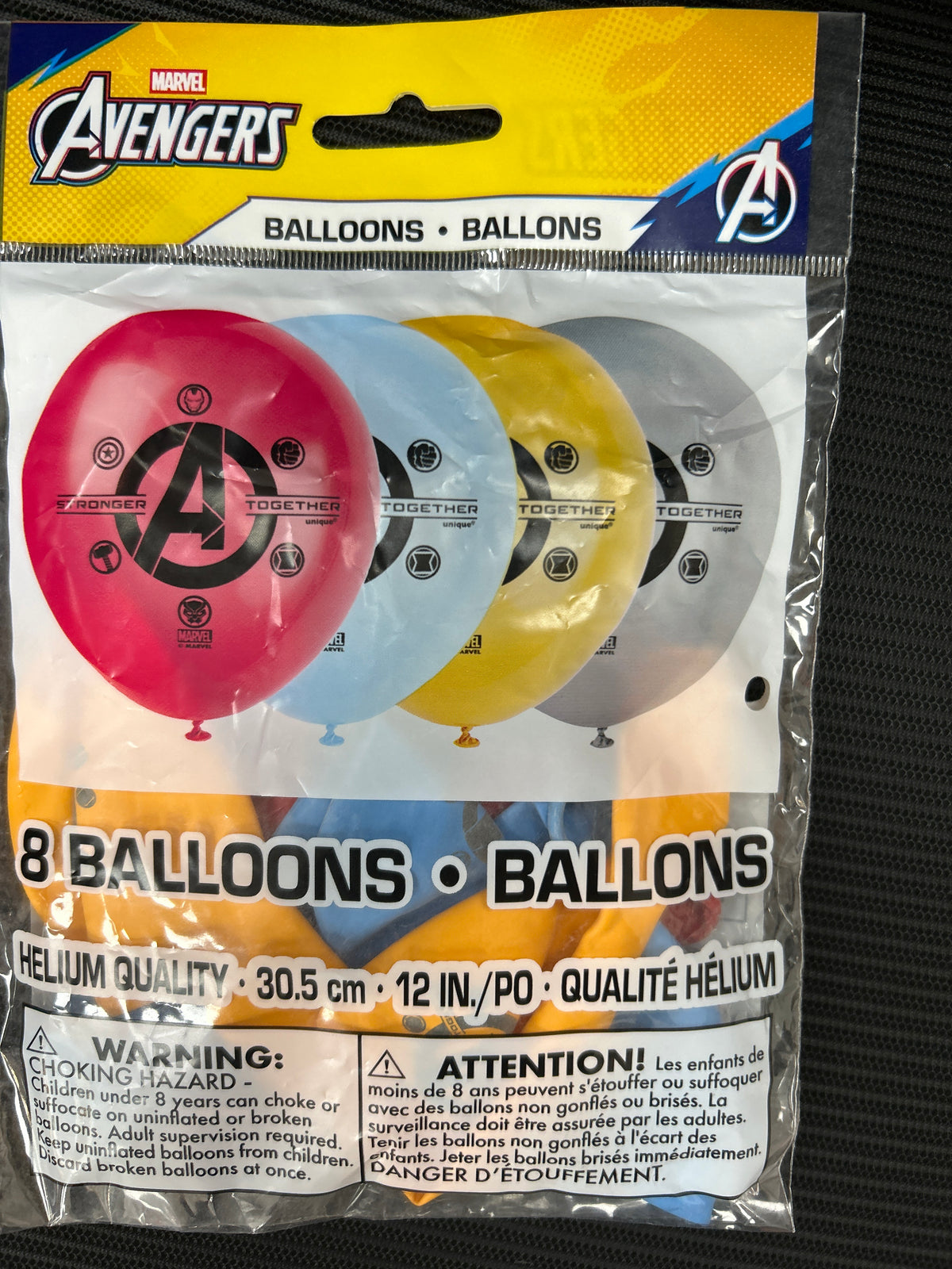 Avengers 12” Latex Balloons 8CT