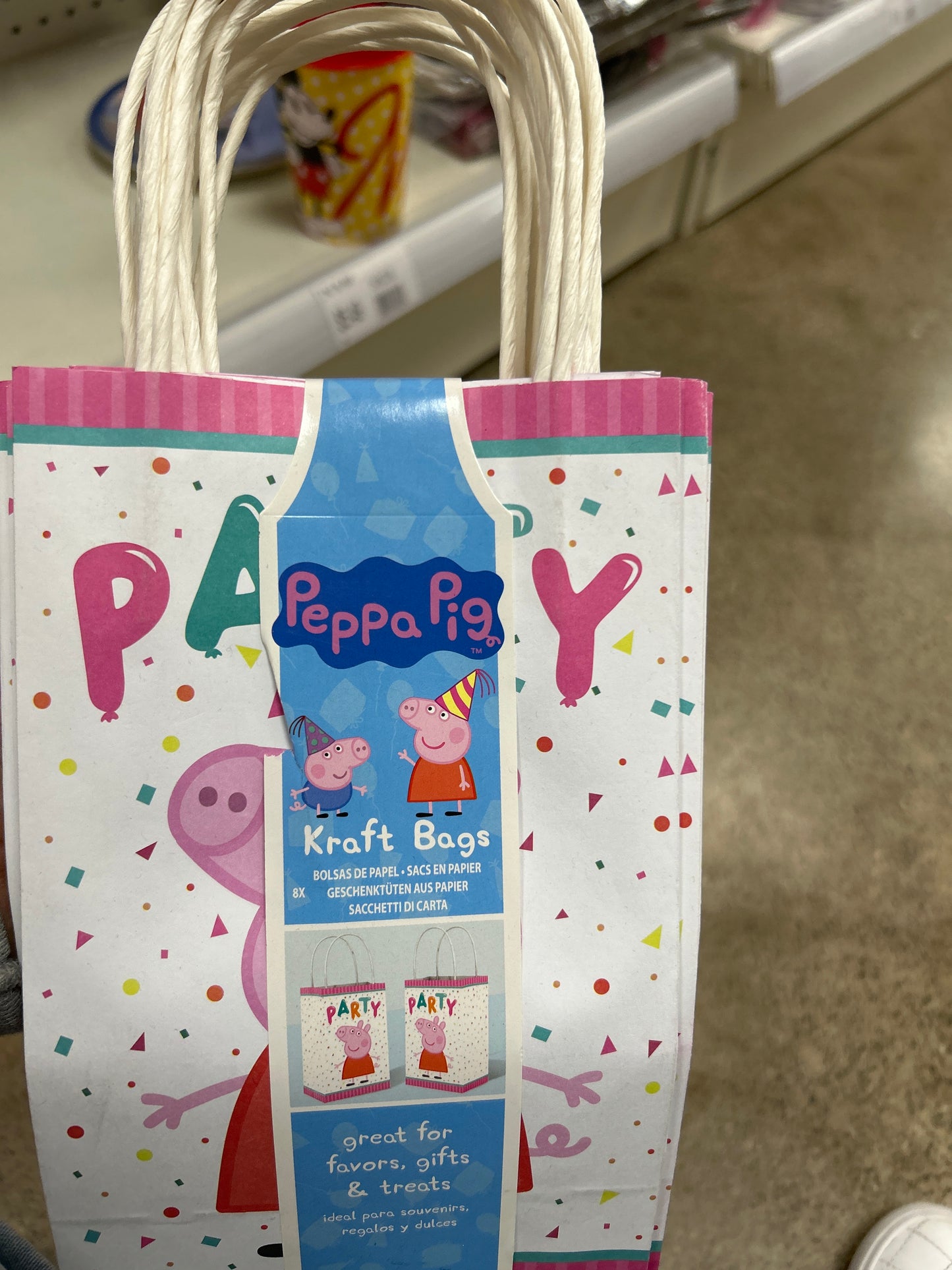 Bolsa de papel kraft Peppa