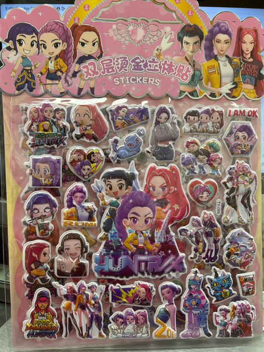 K-Pop Demon Hunters 3D Stickers