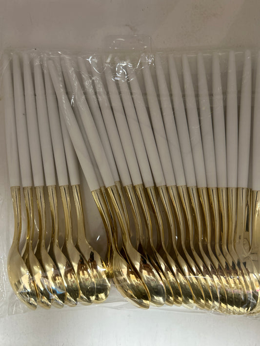 Fancy Spoon Wht/Gld